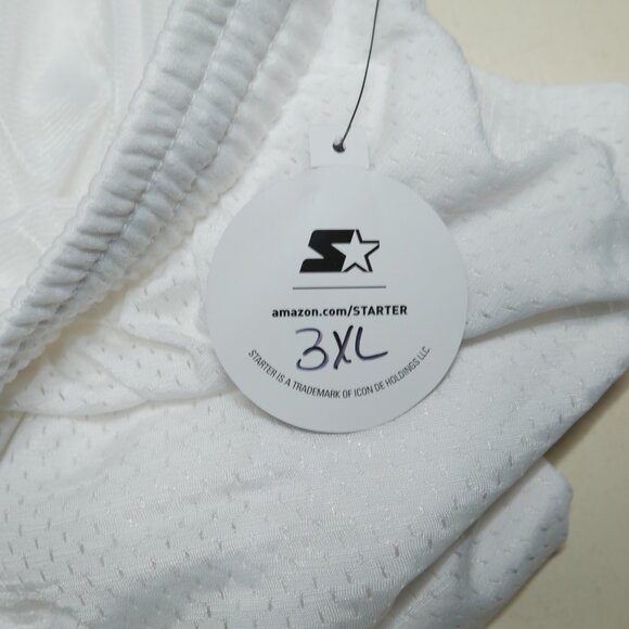 Set Of 2 Starter Mesh Basketball Shorts Men's Size 3XL Purple White Deadstock - Picture 7 of 16